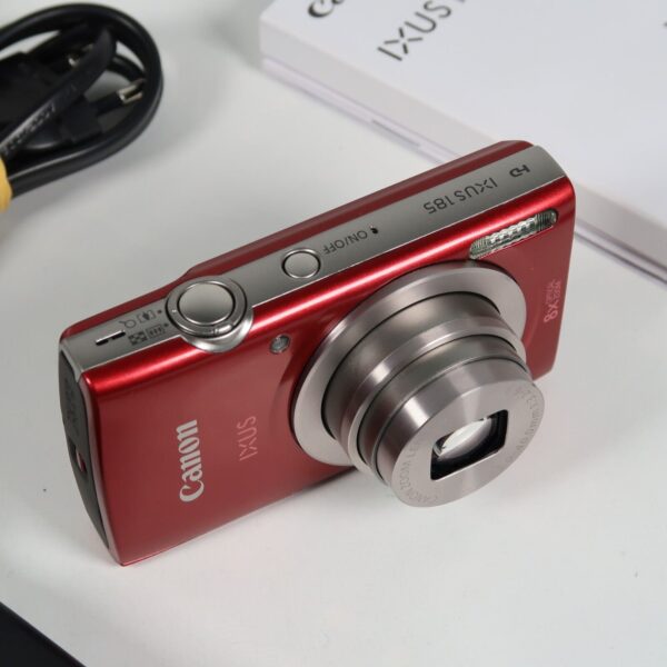 Canon IXUS 185 20.0MP 8x Digital Compact Camera Red Original Packaging - Image 11