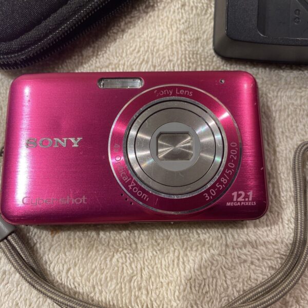 Sony Cybershot DSC-W310 12.1MP Digital Camera - Pink/Red - Image 2