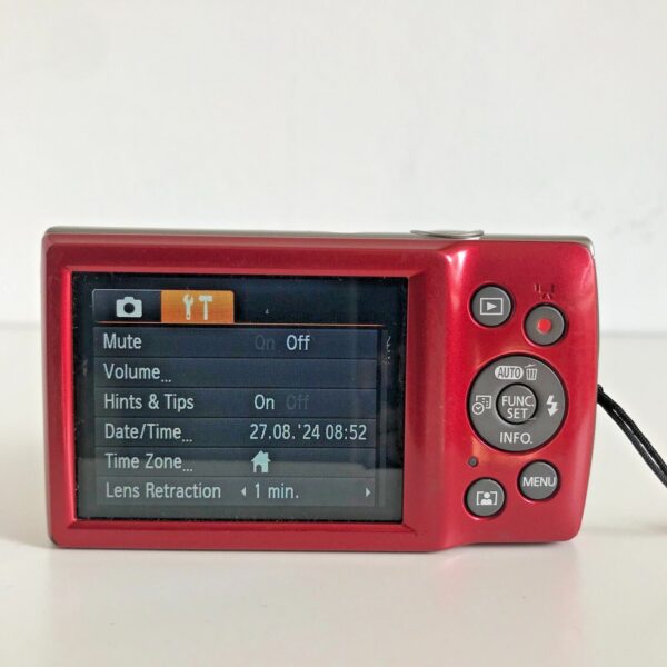 Canon IXUS 185 20.0MP 8x Digital Compact Camera Red - Image 4