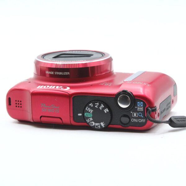 Canon PowerShot SX160 IS 16MP 16x Digital Camera Red - Image 4