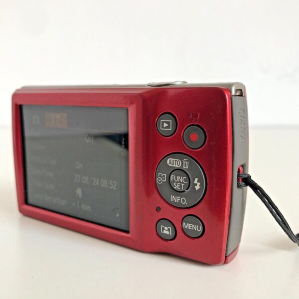 Canon IXUS 185 20.0MP 8x Digital Compact Camera Red - Image 5