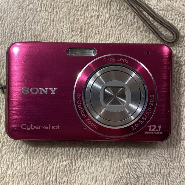 Sony Cybershot DSC-W310 12.1MP Digital Camera - Pink/Red - Image 16