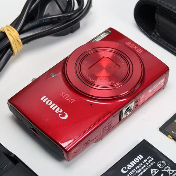 Canon IXUS 180 / Powershot ELPH 180 20MP Digital Camera Red, 8Gb - Excellent - Image 3