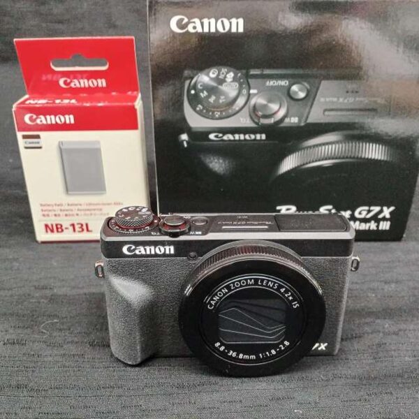 Canon Powershot G7 X Mark iii with 128gb sd card